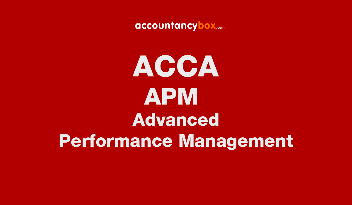 P5 (APM) Study Text Advanced Performance Management | ACCA