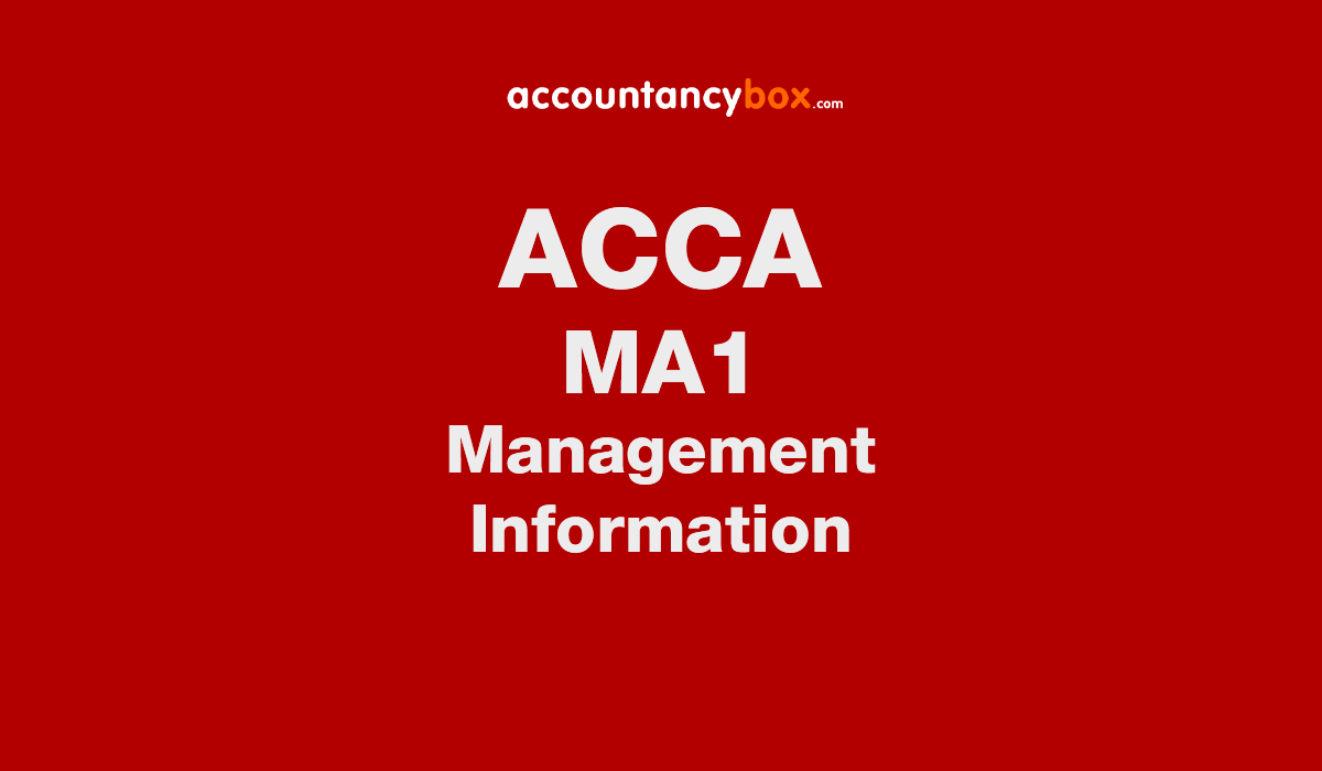 MA1 Study Text Management Information | ACCA